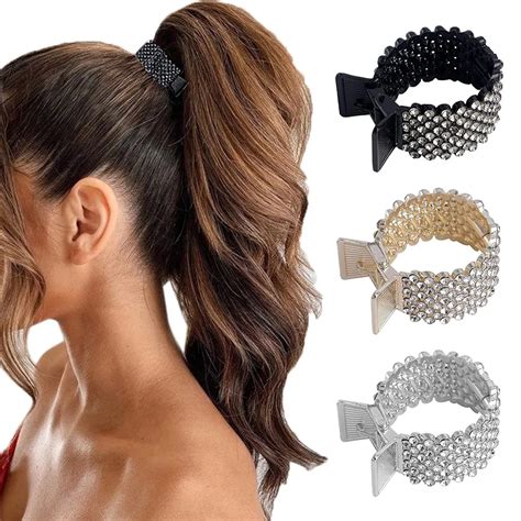 Fermagli Per Capelli Con Strass Coda Di Cavallo Fascia Per